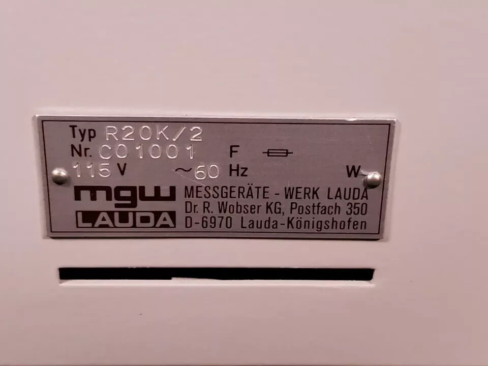 Lauda MGW Programmable Temperature Cycling Bath Controller P120 with R20K - NEW