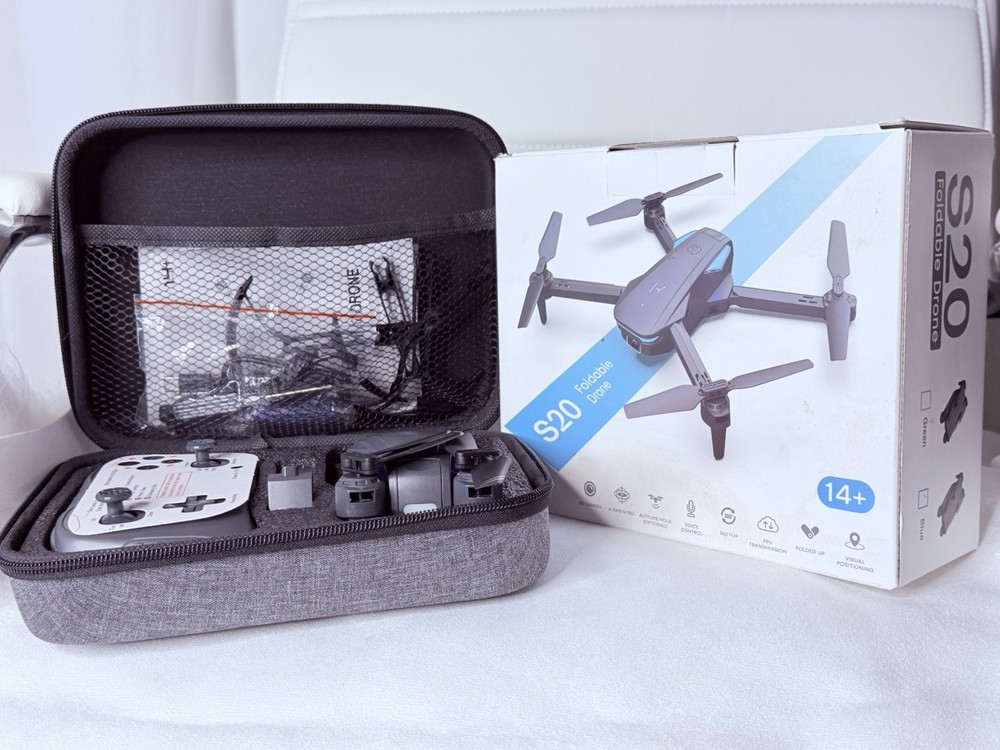OVERFLYEN S20 Foldable Drone Quadcopter With Camera Visual Positioning Toy Grade