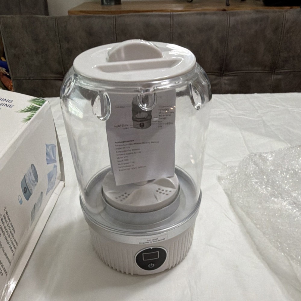 MC-116 Mini Washing Machine, Wireless Charging, Digital Display, Antibacterial,…