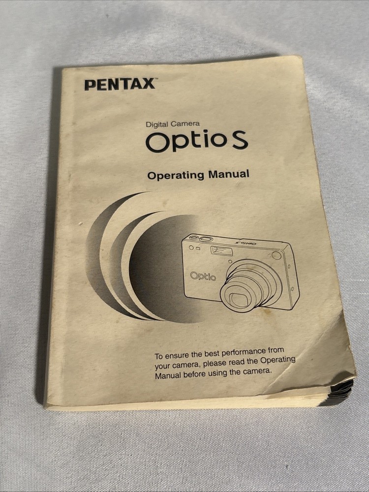 Pentax Optio s Operating Manual