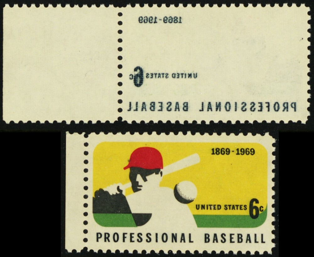 1381, MNH 6¢ Stunning Reverse Offset Under Gum Error W/Normal * Stuart Katz