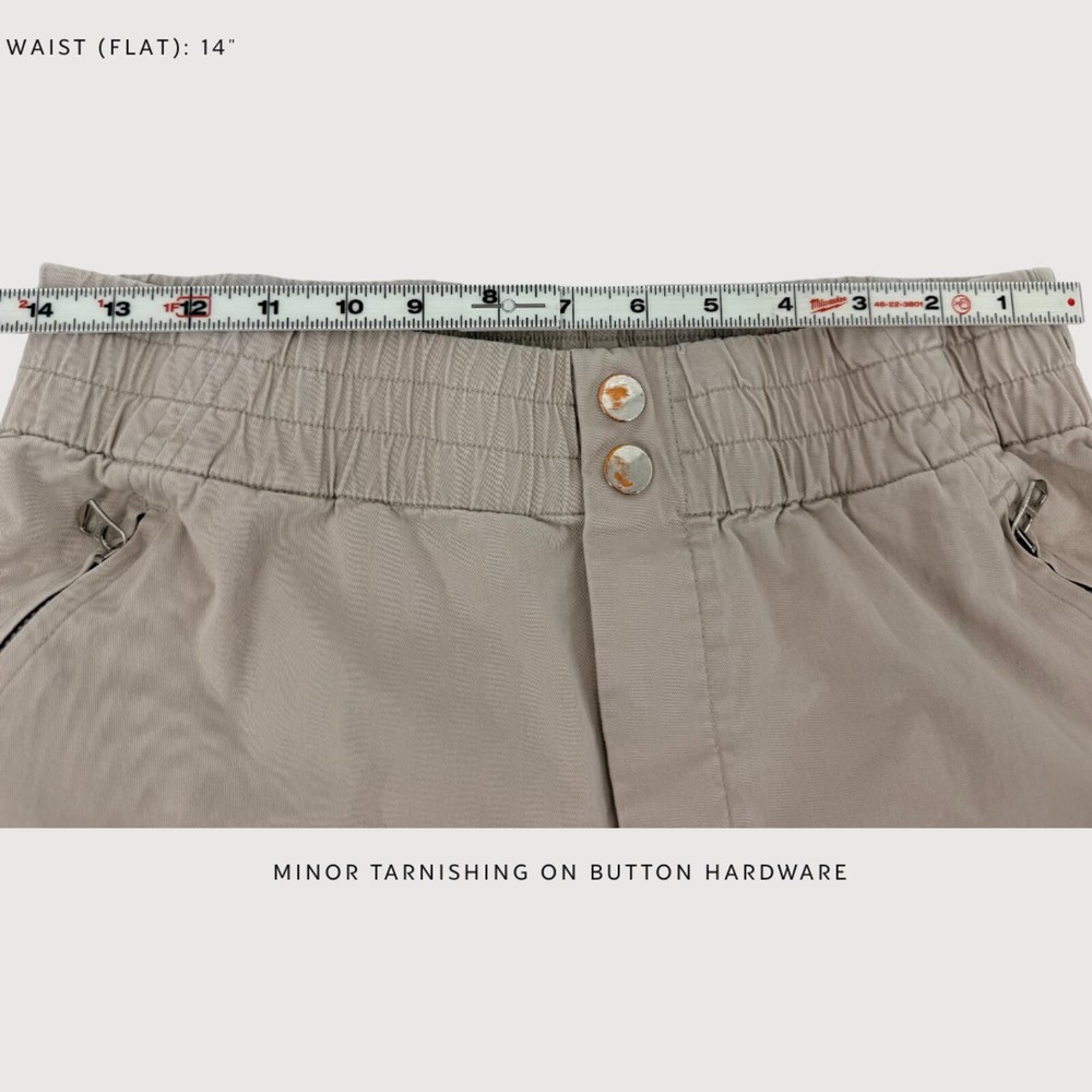 Varley Twill Ankle Zip Joggers Khaki Small
