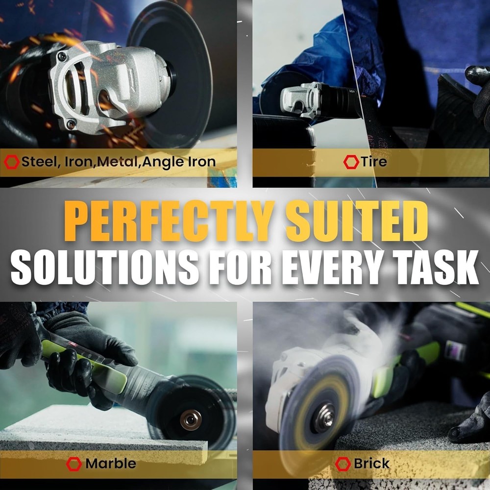 Diamond Cutting Disc 3-Pack with M14 Lock Nut Ultra Thin Cutting Wheel