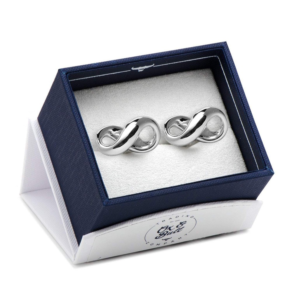 Sterling Silver Infinity Symbol Cufflinks