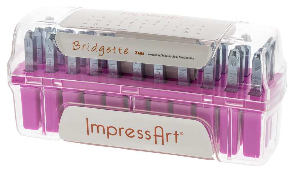 Bridgette Letter Stamps L-case, (3mm)