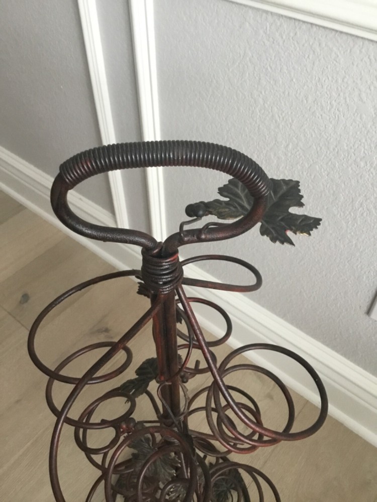 Free Standing Metal Wine Rack