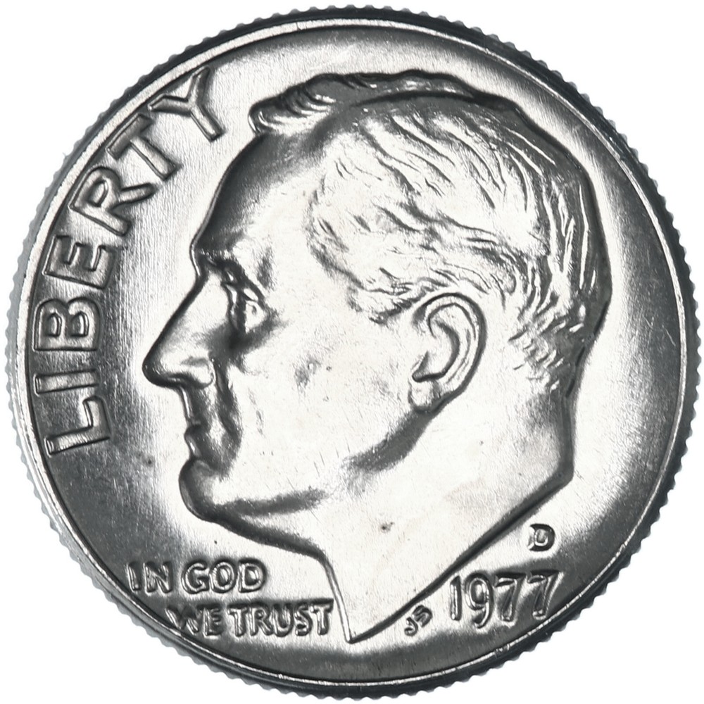 1977 D Roosevelt Dime BU US Coin