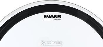 Evans EMAD2 Clear Bass Batter Head - 24"