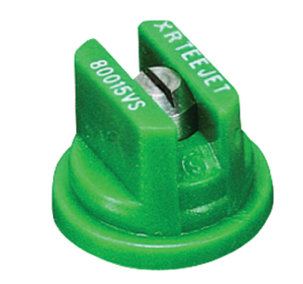 XR80015VS Teejet Extended Range Flat Spray Nozzle, Green Tip