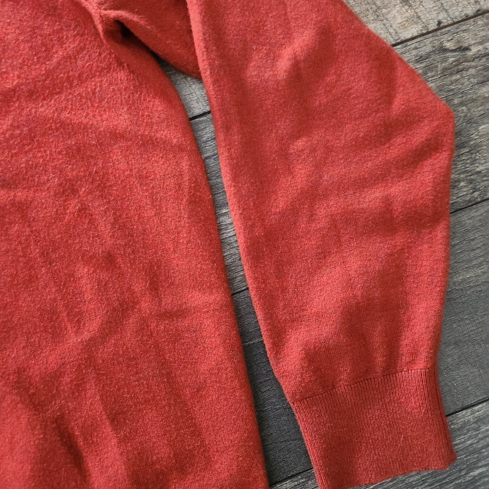 Projek Raw Sweatshirt Pullover Mens Large Rust Crewneck Rayon Soft Mid Weight