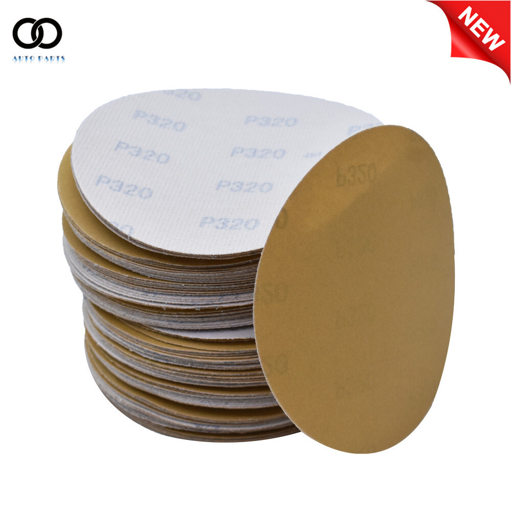 100Pcs 6" Sanding Disc NO-Hole Hook & Loop Sanding Discs 60-320 Grit Sand Paper