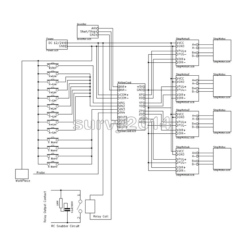 MACH3 CNC Breakout Board USB 100KHz 5 Axis Driver Motion Controller