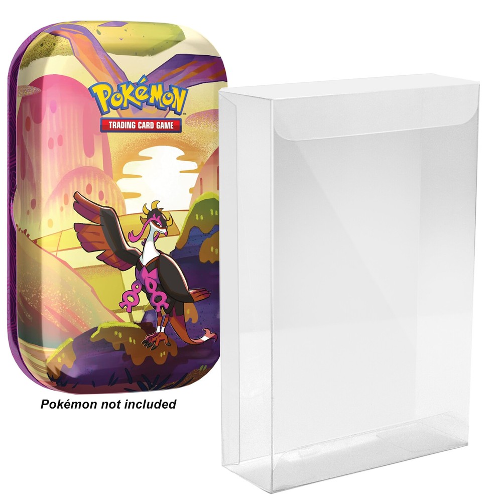 5PC Clear Display Protective Case Protector Box for Pokemon Mini Tins Small