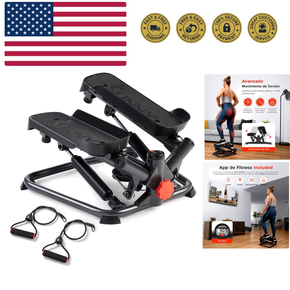Mini Steppers for Exercise at Home, Stair Step Workout Machine, Full Body Car...
