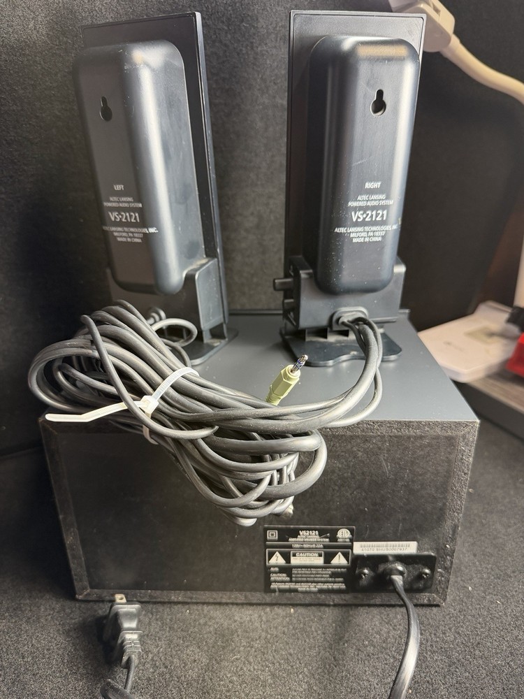 Altec Lansing VS-2121 Computer Powered Audio System Speakers & Subwoofer tested