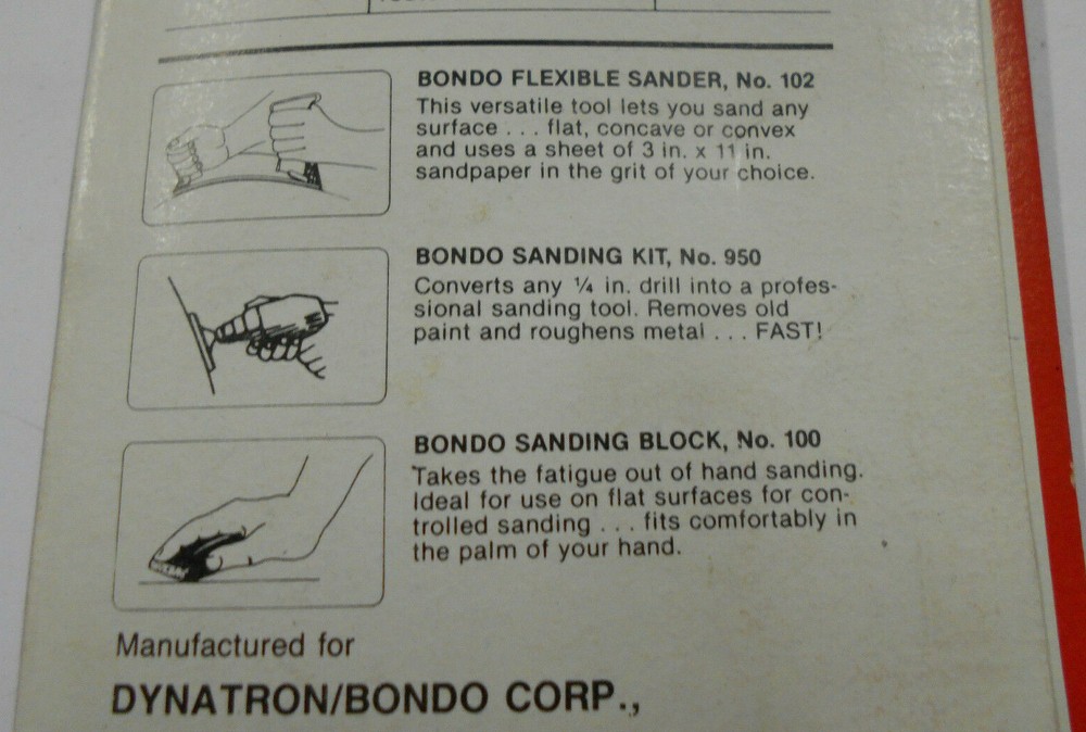 Bondo Coarse Medium & Fine Grit Sanding Block Refill Pack