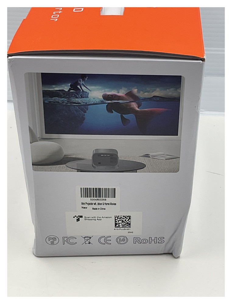 A10PLUS Mini Projector 4K Support Android 13 WiFi 6 BT5.0 Black