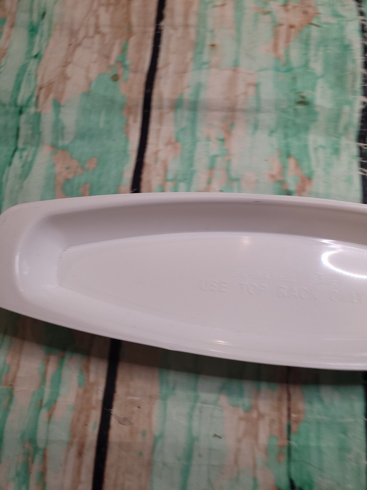 George Foreman Grill Replacement Drip Tray Pan 12 1/2" Grease Catcher White