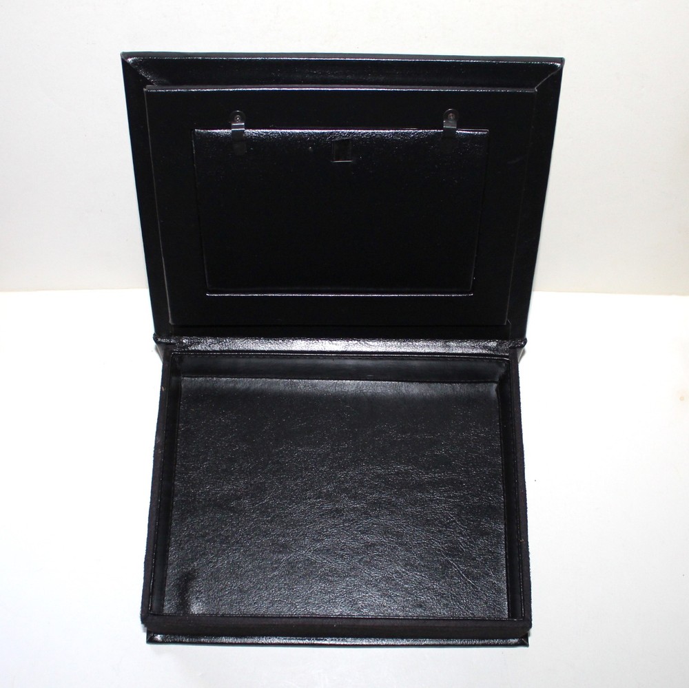 Disney Internship & Programs Photo Frame Box black faux leather decor