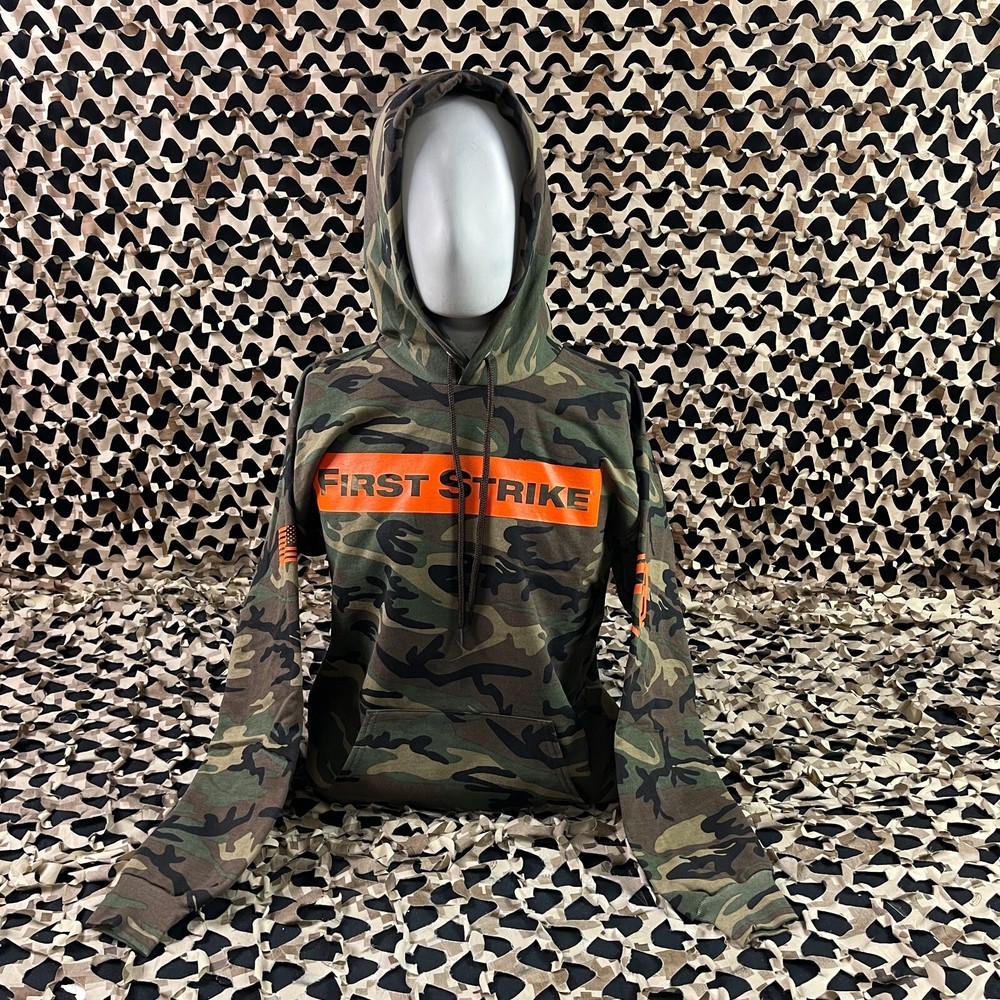 NEW First Strike Pull Over Hooded Sweatshirt - Camo - Small