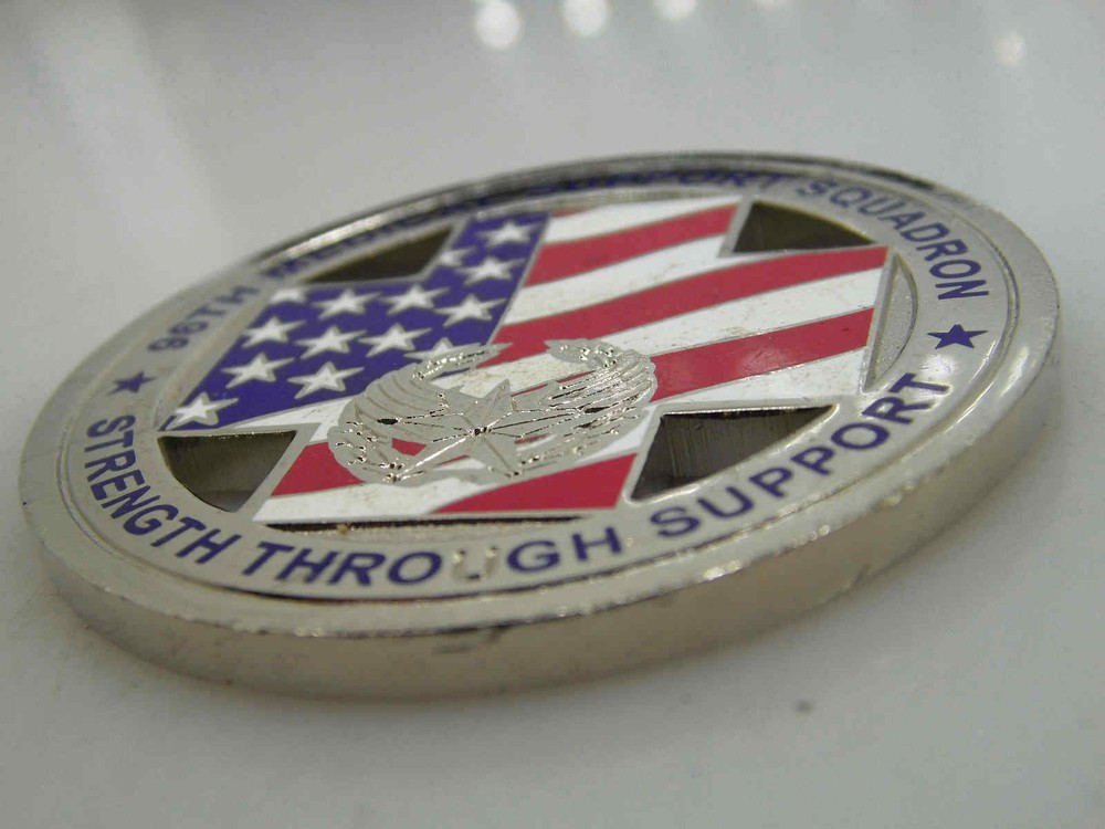 96TH MEDICAL SUPPORT SQUADRON STRENGTH THROUGH SUPPORT CHALLENGE COIN