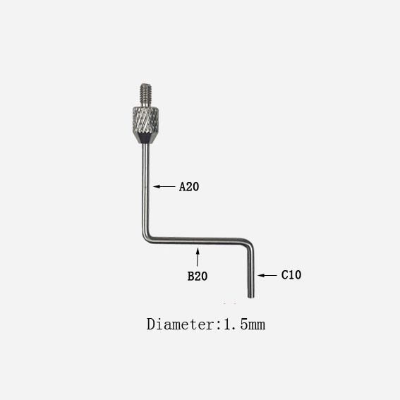 Z Type Rod Contact Points for Digimatic and Dial Indicators Tips M2.5 1Pcs