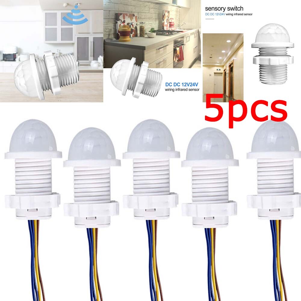 5X PIR Infrared Motion Sensor Detector 110V Smart Switch Light Lamp Switch Auto