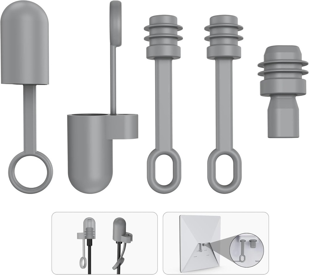Durable Gray Silicone Protective Caps for Starlink Mini - Easy Installation