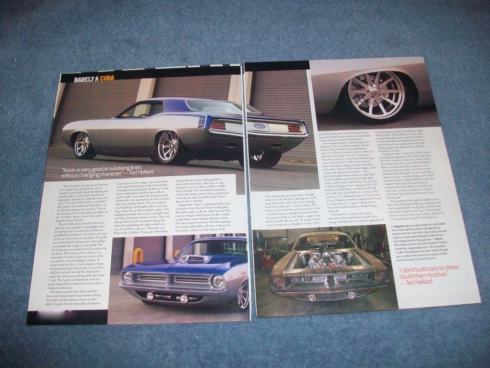 1970 Plymouth Cuda Pro Touring Article "Barely A Cuda"