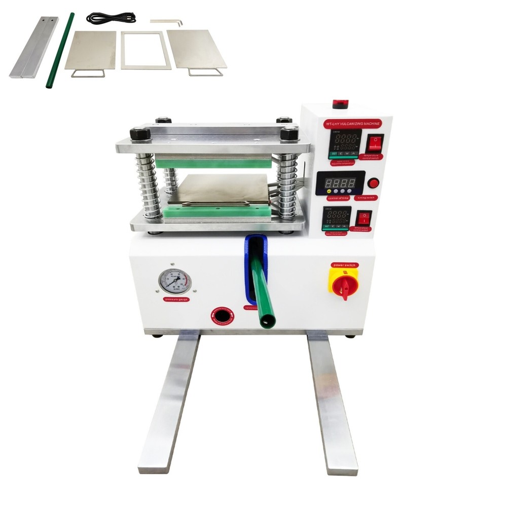 110V Flat Vulcanizing Press Machine PVC/Plastic/Rubber/Silicone Molding Machine