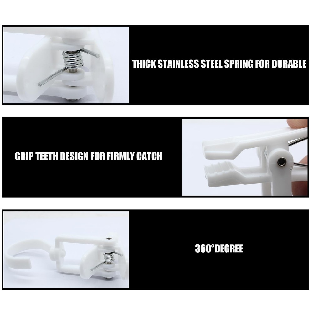 10 Pcs Super Strong Plastic Clothes Pins, Laundry Hook Clips, Boot Hangers fo...