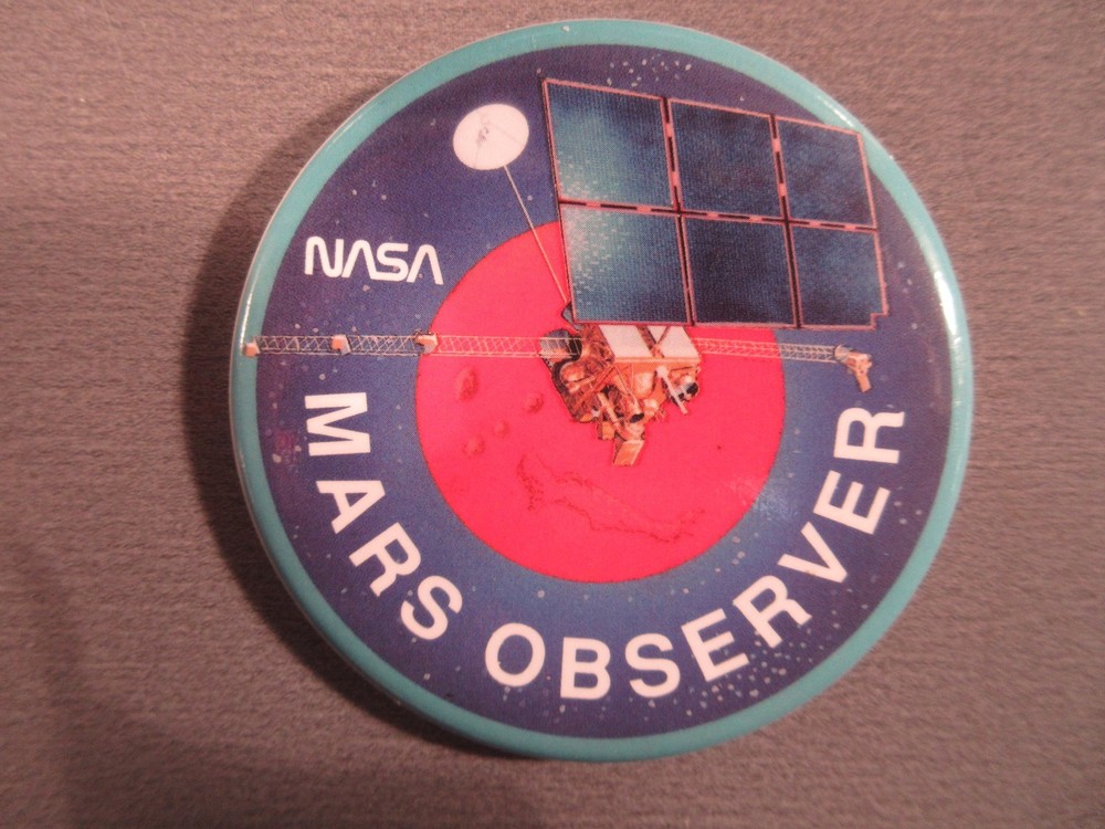 NASA Mars Observer Pinback