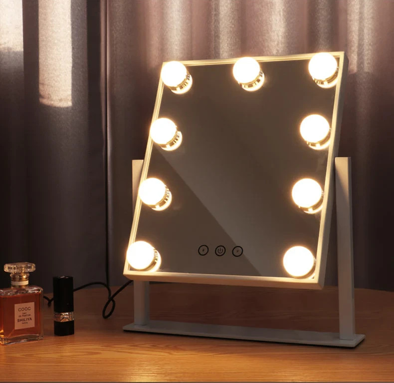 MARINO LED Lighted Tabletop Hollywood Makeup Vanity Mirror, Adjustable Brightnes