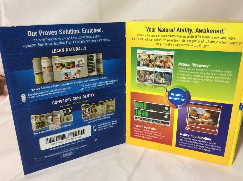 🔶🔷 ROSETTA STONE SPANISH Language Learning Course Computer CD Level 1 & 2 🔶🔷