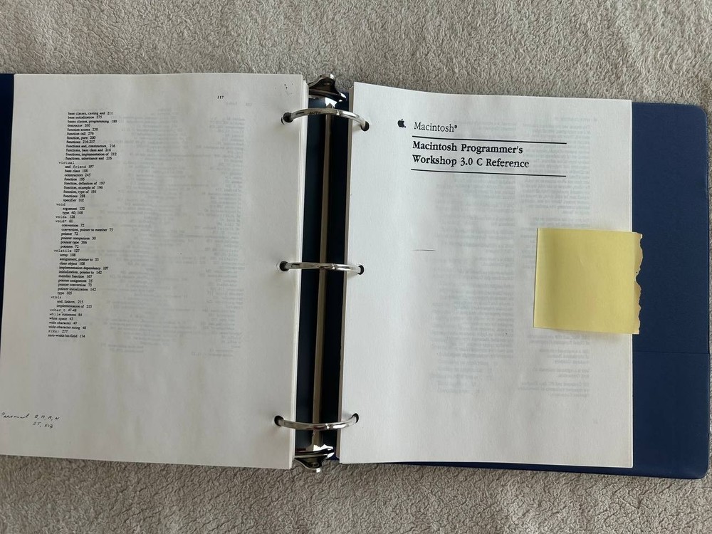 Vintage Apple 1990 C++ Annotated Reference Manual Draft by Bjarne Stroustrup