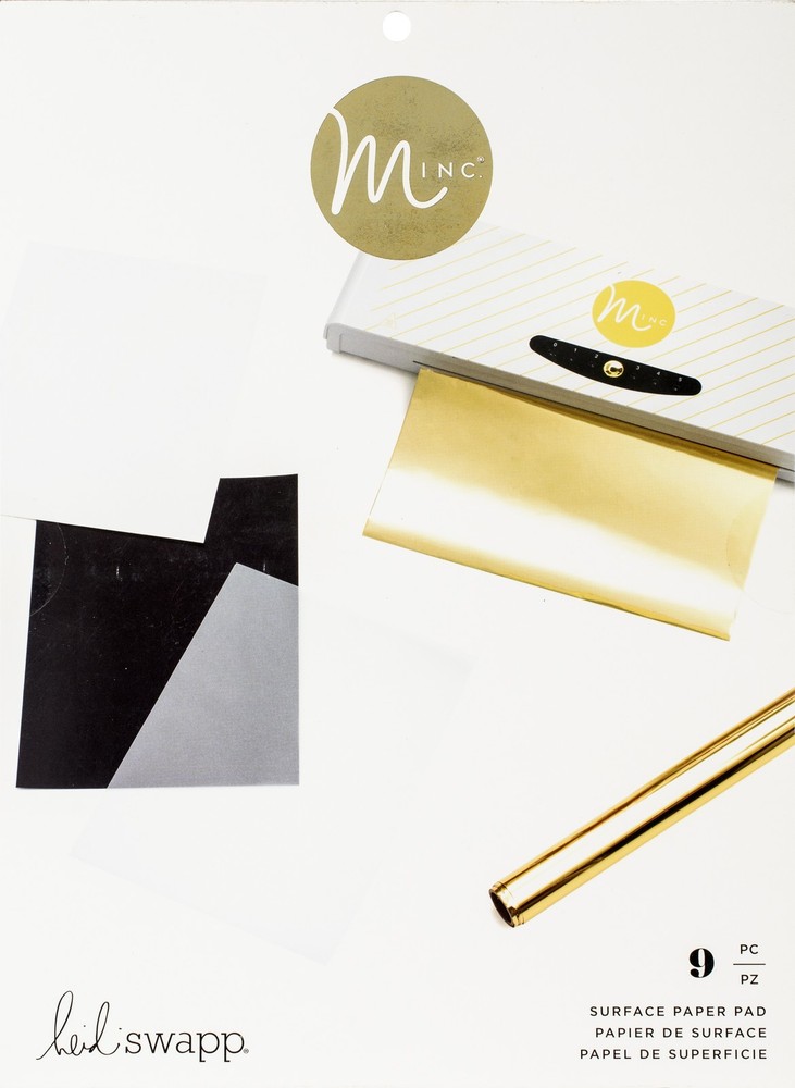 Heidi Swapp Minc Surface Pad 8.5"X11" 9/Pkg Assorted Surfaces