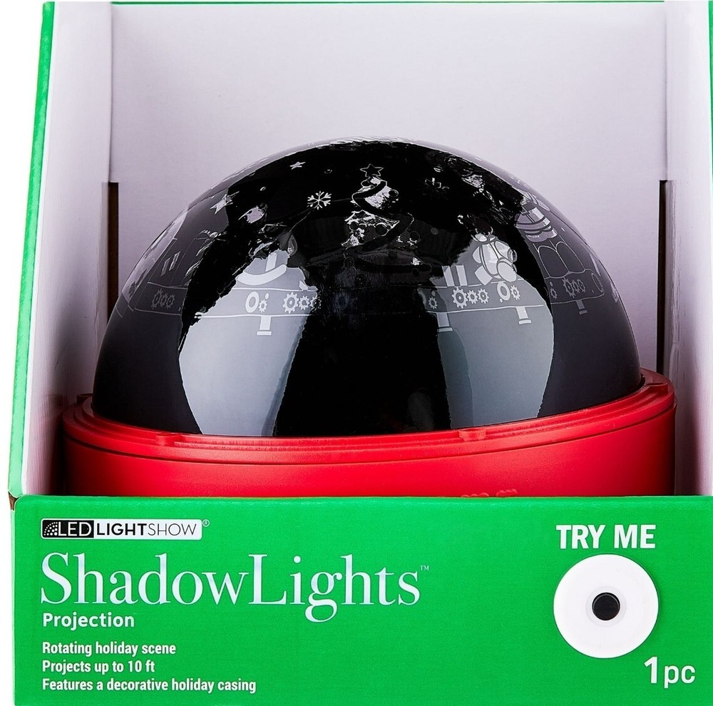 LED Christmas Light Show Santas Workshop Tabletop Projection NEW