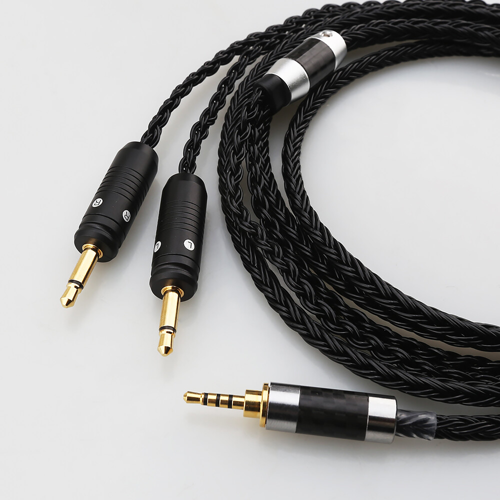 Silver Plated Headphone Cable For Clear Celestee NEW Focal ELEAR French Utopia