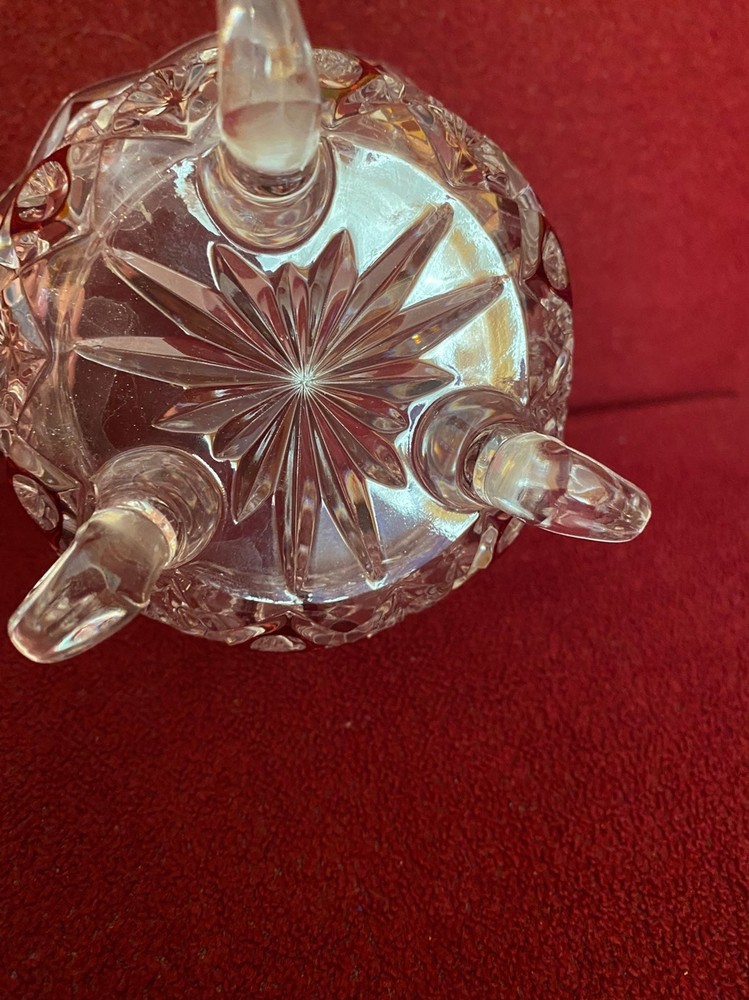 Bowl footed Golden Crown Crystal