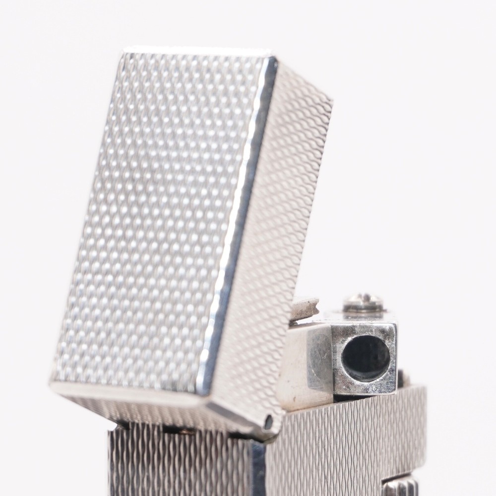 Dunhill Mini Lighter Silver Barry Pattern_Ultrasonically cleaned