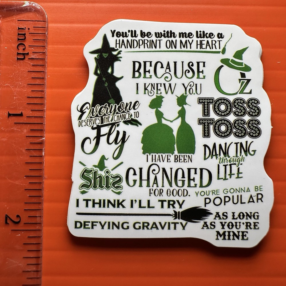 Wicked Sticker Elphaba and Glinda