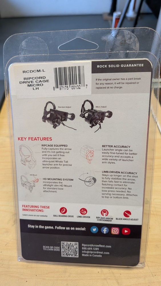 Ripcord Drive Cage, LH