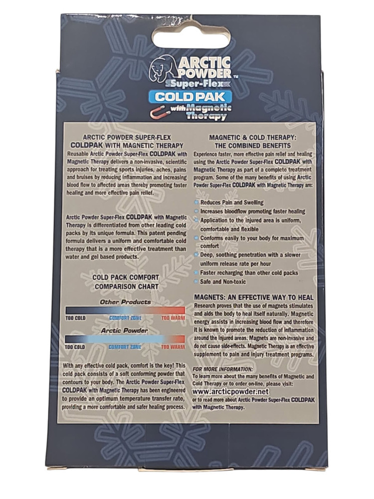 Arctic Powder Cold Pak Super Flex Pack Shoulder Back Reusable Adjustable