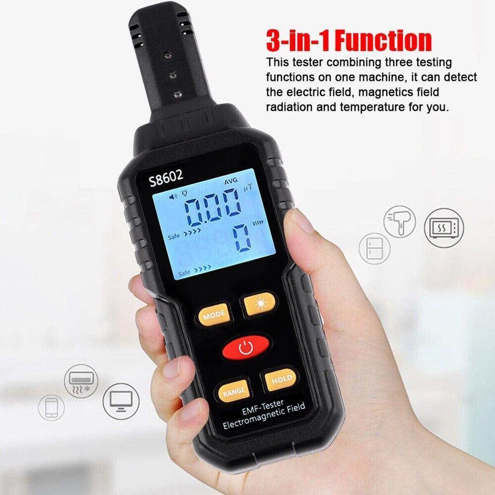 Electromagnetic Radiation Detector Digital Electromagnetic Wave Tester