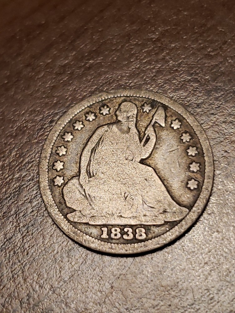1838 Seated Liberty Silver Half Dime