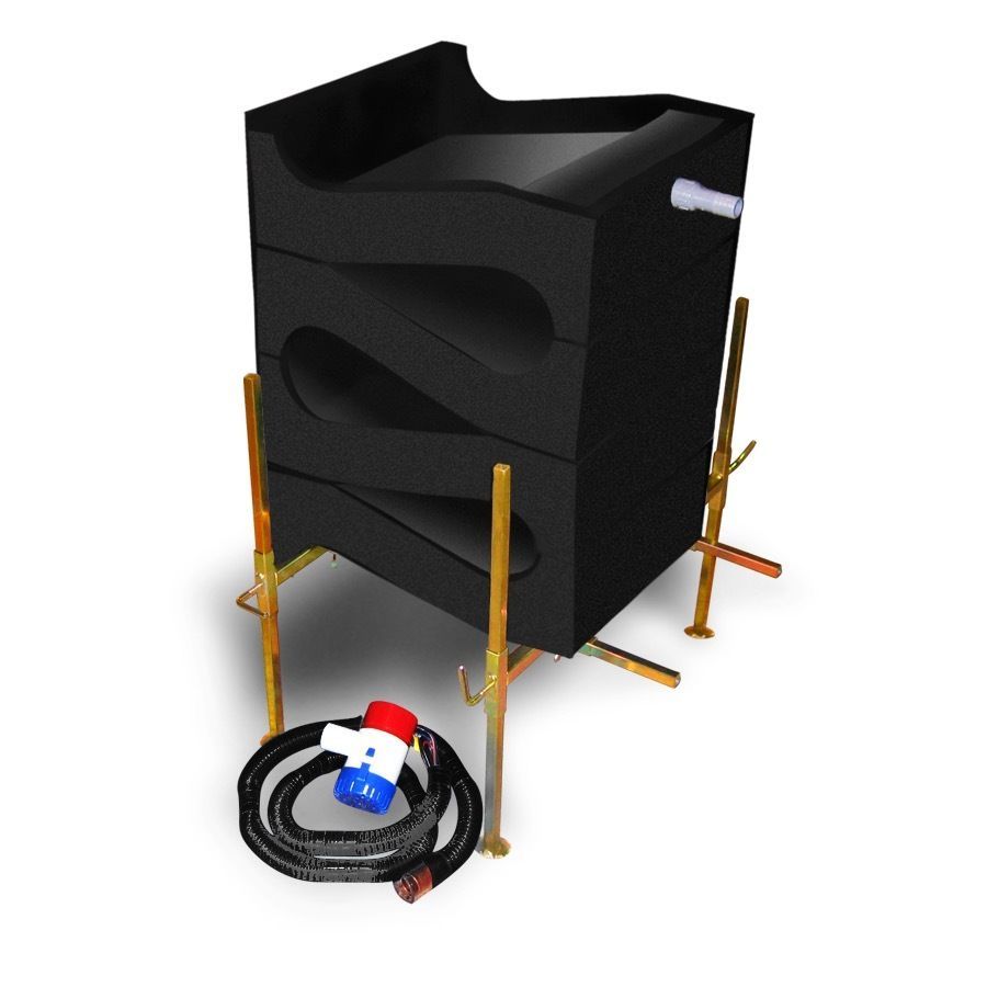 GOLD CUBE 4 STACK DELUXE PROSPECTING FAST RECOVERY SLUICE + FREE PAY DIRT!