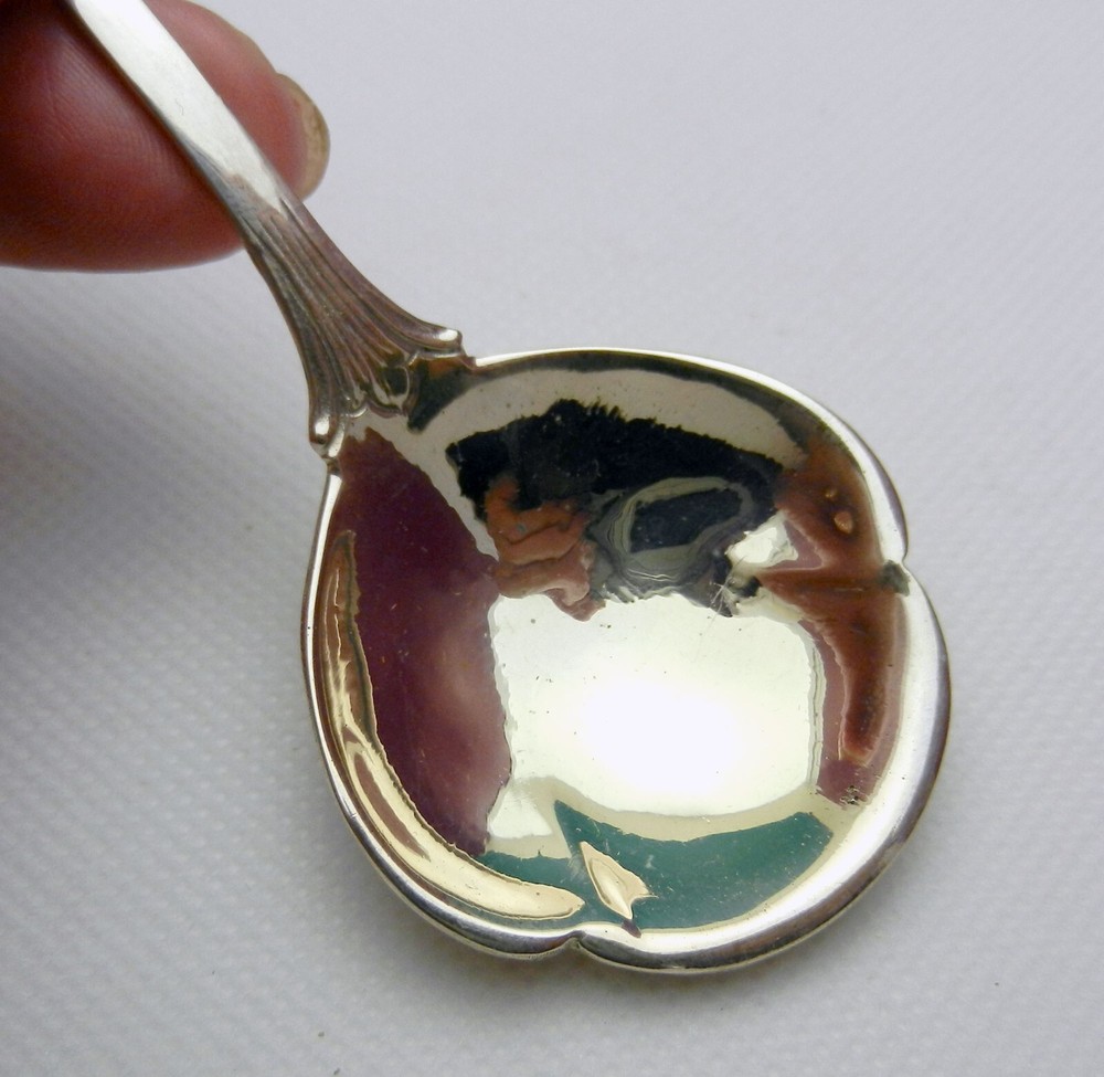 Vintage Solid 800 Silver Sugar/Cream Spoon 5.25” Hallmarked