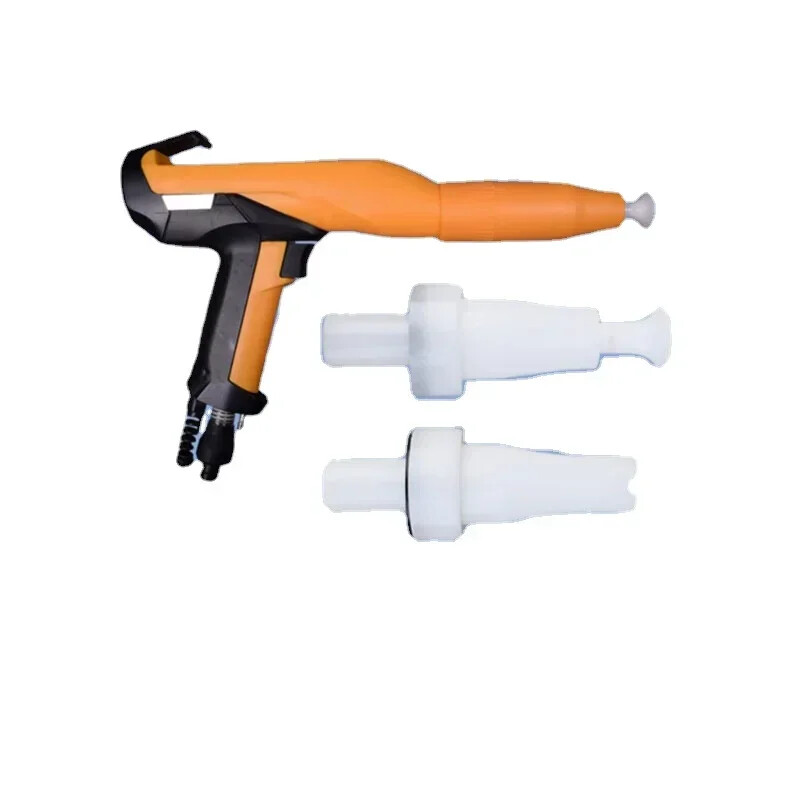 Electrostatic Powder Coating Spray Gun 03 Round Nozzle Flat Jet Nozzle