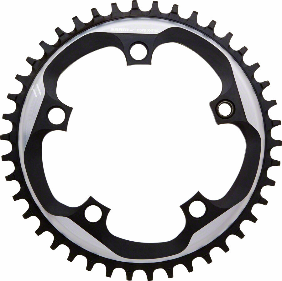 SRAM X-Sync Chainring | 42 Teeth | 110mm BCD | Polished Grey/Matte Black