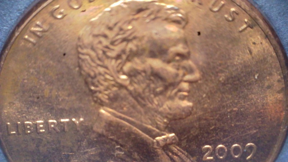 2009 Lincoln Bicentennial Cent Extra finger